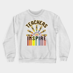 Teachers Inspire Back to School 2023 Crewneck Sweatshirt